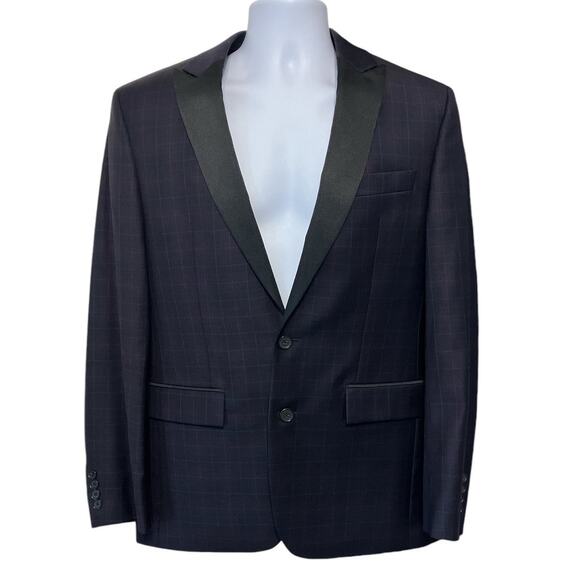 Ryan Seacrest Distinction Check Sport Coat Blazer Size 38R - Picture 1 of 7